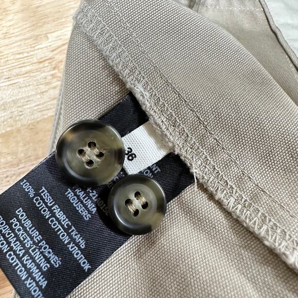 Isabel Etoile Marant NWOT Beige Pralunia Pant Size 36 US 4 100% Cotton High Rise - Picture 6 of 11